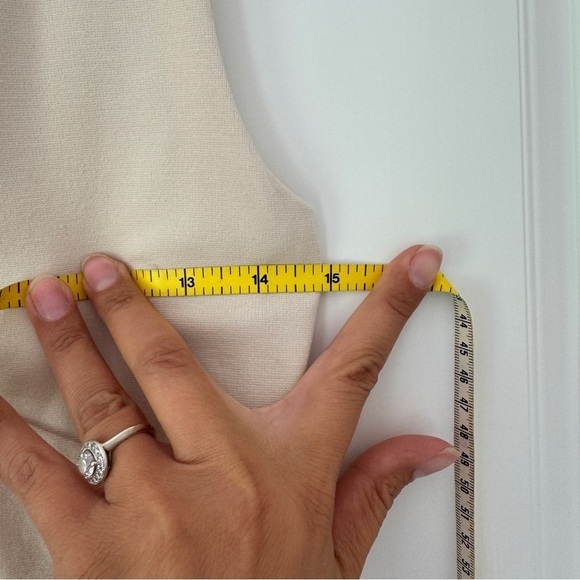 Anthropologie Pink Print Tan Blue Maeve Stretchy Colorblock Elysian Maxi Dress - Picture 8 of 11